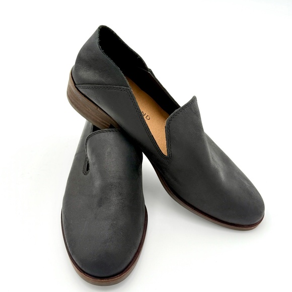 LUCKY BRAND Cahill Loafers Black Soft Leather Slip On Low Flat Heel Women's 5 - Picture 3 of 6